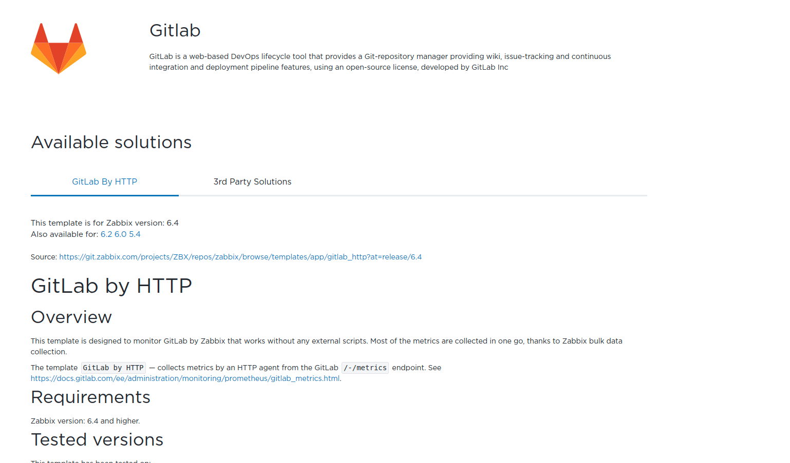 Overvågning af Gitlab med Zabbix